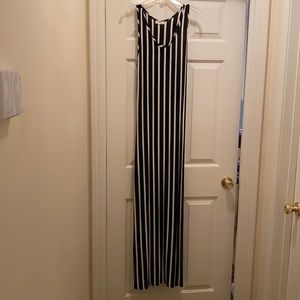 XL Striped Bodycon Maxi Dress